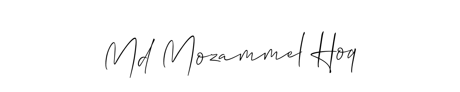 How to Draw Md Mozammel Hoq signature style? Allison_Script is a latest design signature styles for name Md Mozammel Hoq. Md Mozammel Hoq signature style 2 images and pictures png