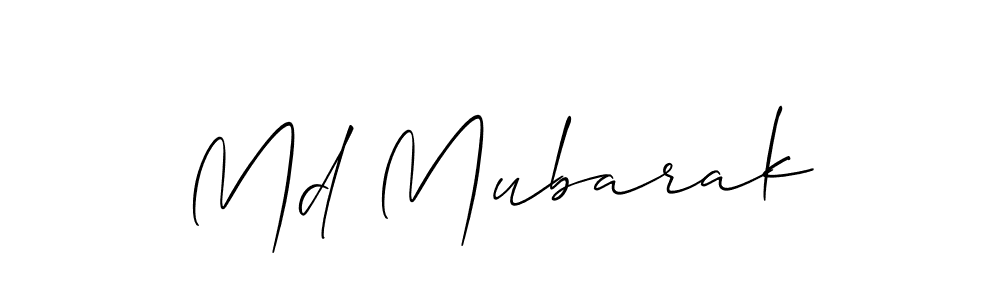 Also we have Md Mubarak name is the best signature style. Create professional handwritten signature collection using Allison_Script autograph style. Md Mubarak signature style 2 images and pictures png