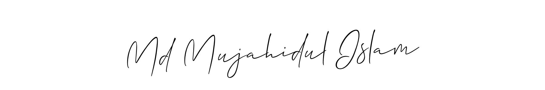 Md Mujahidul Islam stylish signature style. Best Handwritten Sign (Allison_Script) for my name. Handwritten Signature Collection Ideas for my name Md Mujahidul Islam. Md Mujahidul Islam signature style 2 images and pictures png