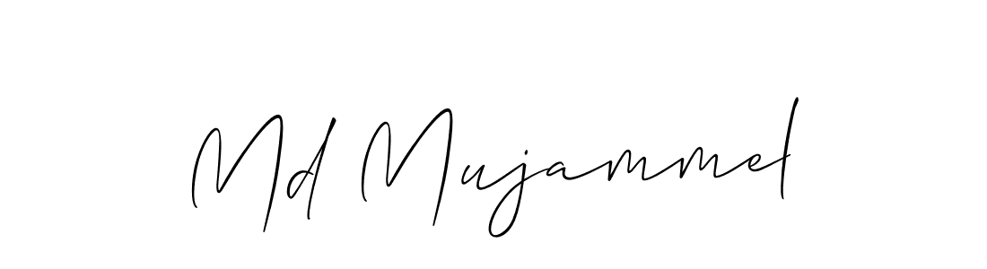 Similarly Allison_Script is the best handwritten signature design. Signature creator online .You can use it as an online autograph creator for name Md Mujammel. Md Mujammel signature style 2 images and pictures png