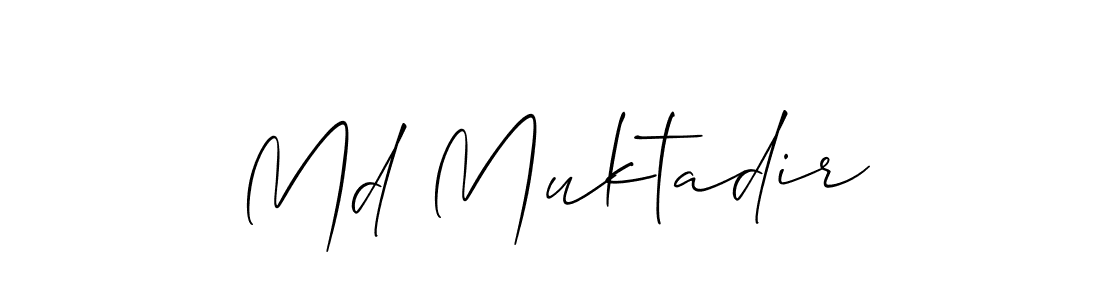 How to make Md Muktadir name signature. Use Allison_Script style for creating short signs online. This is the latest handwritten sign. Md Muktadir signature style 2 images and pictures png