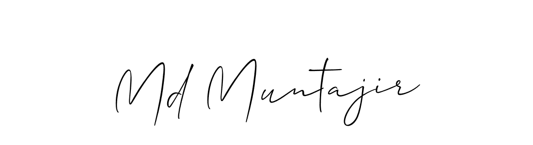 Also You can easily find your signature by using the search form. We will create Md Muntajir name handwritten signature images for you free of cost using Allison_Script sign style. Md Muntajir signature style 2 images and pictures png