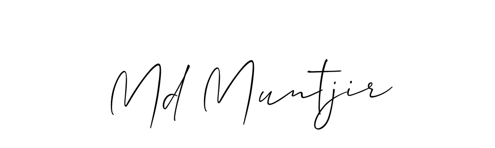 Also we have Md Muntjir name is the best signature style. Create professional handwritten signature collection using Allison_Script autograph style. Md Muntjir signature style 2 images and pictures png