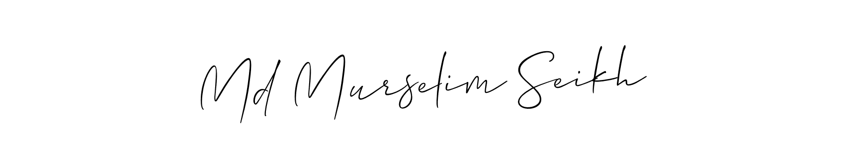 Make a beautiful signature design for name Md Murselim Seikh. Use this online signature maker to create a handwritten signature for free. Md Murselim Seikh signature style 2 images and pictures png