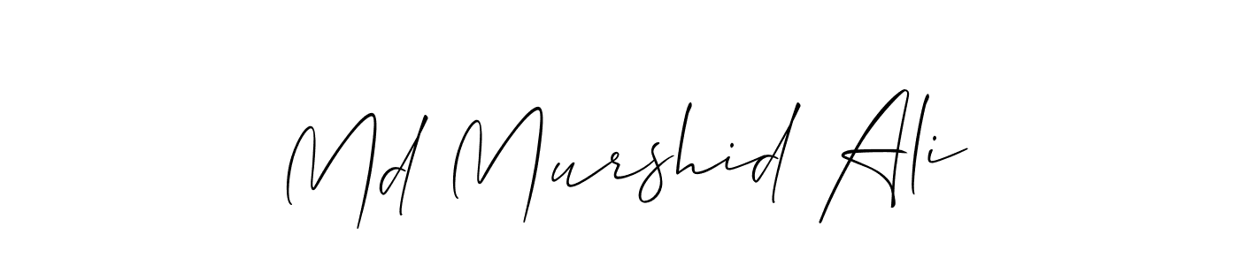 Create a beautiful signature design for name Md Murshid Ali. With this signature (Allison_Script) fonts, you can make a handwritten signature for free. Md Murshid Ali signature style 2 images and pictures png