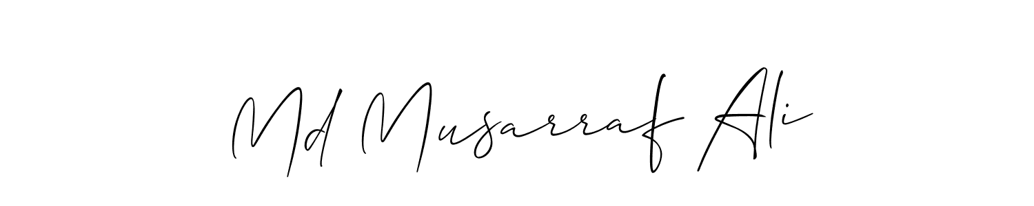 This is the best signature style for the Md Musarraf Ali name. Also you like these signature font (Allison_Script). Mix name signature. Md Musarraf Ali signature style 2 images and pictures png