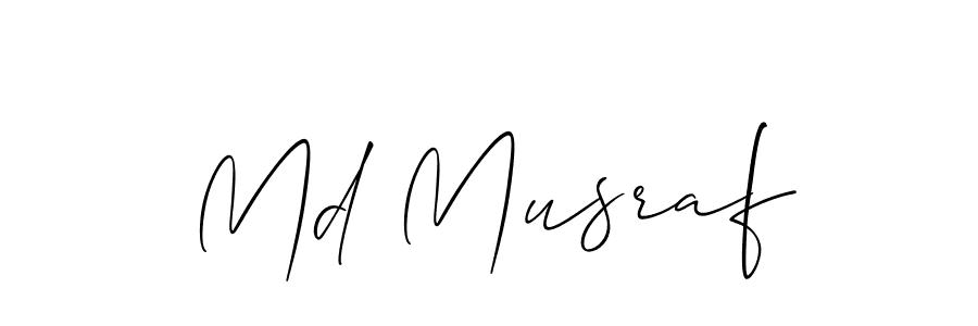 Also You can easily find your signature by using the search form. We will create Md Musraf name handwritten signature images for you free of cost using Allison_Script sign style. Md Musraf signature style 2 images and pictures png