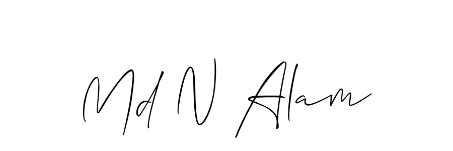 It looks lik you need a new signature style for name Md N Alam. Design unique handwritten (Allison_Script) signature with our free signature maker in just a few clicks. Md N Alam signature style 2 images and pictures png