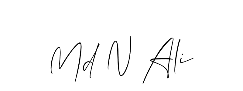 if you are searching for the best signature style for your name Md N Ali. so please give up your signature search. here we have designed multiple signature styles  using Allison_Script. Md N Ali signature style 2 images and pictures png