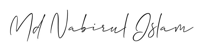 This is the best signature style for the Md Nabirul Islam name. Also you like these signature font (Allison_Script). Mix name signature. Md Nabirul Islam signature style 2 images and pictures png