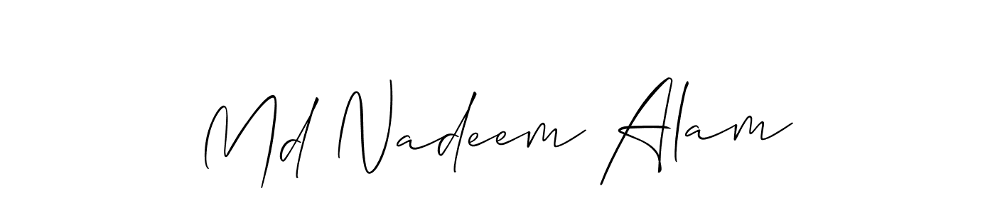 See photos of Md Nadeem Alam official signature by Spectra . Check more albums & portfolios. Read reviews & check more about Allison_Script font. Md Nadeem Alam signature style 2 images and pictures png