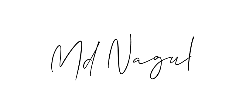 Create a beautiful signature design for name Md Nagul. With this signature (Allison_Script) fonts, you can make a handwritten signature for free. Md Nagul signature style 2 images and pictures png