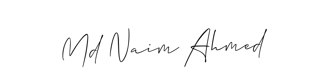if you are searching for the best signature style for your name Md Naim Ahmed. so please give up your signature search. here we have designed multiple signature styles  using Allison_Script. Md Naim Ahmed signature style 2 images and pictures png
