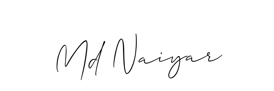 Md Naiyar stylish signature style. Best Handwritten Sign (Allison_Script) for my name. Handwritten Signature Collection Ideas for my name Md Naiyar. Md Naiyar signature style 2 images and pictures png