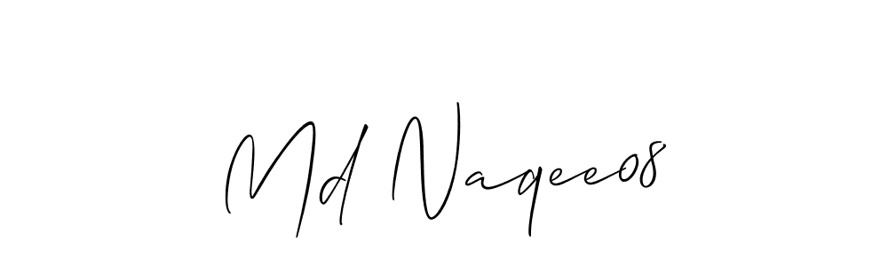 Use a signature maker to create a handwritten signature online. With this signature software, you can design (Allison_Script) your own signature for name Md Naqee08. Md Naqee08 signature style 2 images and pictures png