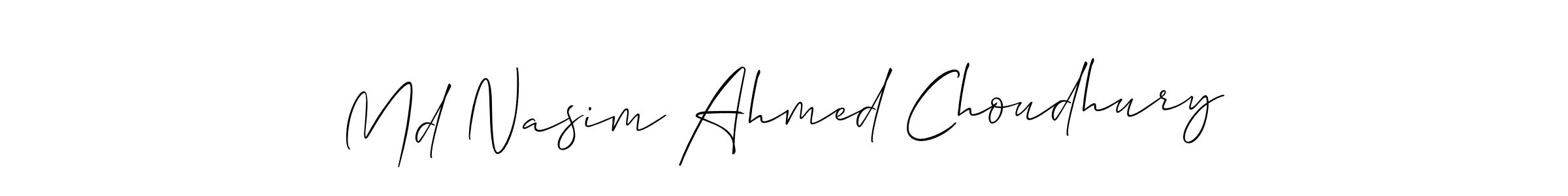 You should practise on your own different ways (Allison_Script) to write your name (Md Nasim Ahmed Choudhury) in signature. don't let someone else do it for you. Md Nasim Ahmed Choudhury signature style 2 images and pictures png