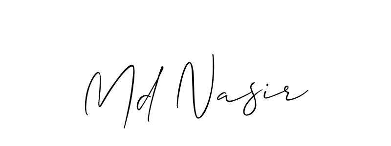 Make a short Md Nasir signature style. Manage your documents anywhere anytime using Allison_Script. Create and add eSignatures, submit forms, share and send files easily. Md Nasir signature style 2 images and pictures png