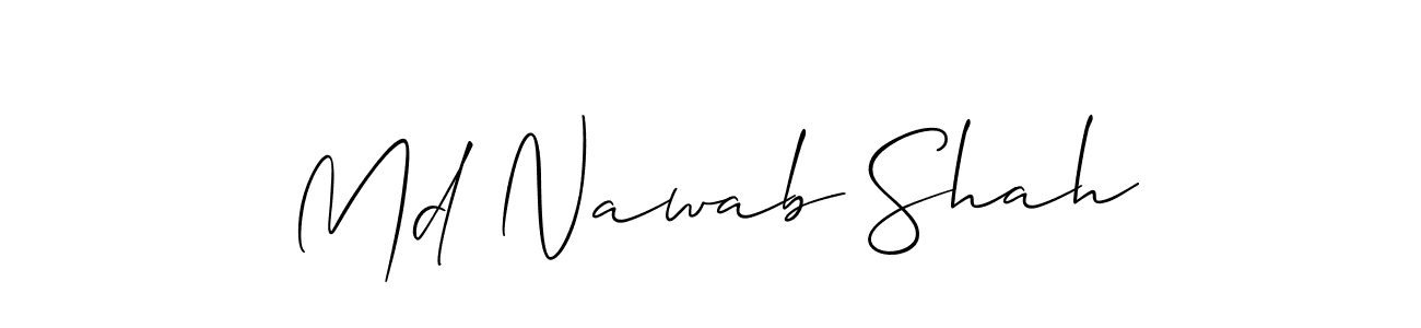 It looks lik you need a new signature style for name Md Nawab Shah. Design unique handwritten (Allison_Script) signature with our free signature maker in just a few clicks. Md Nawab Shah signature style 2 images and pictures png