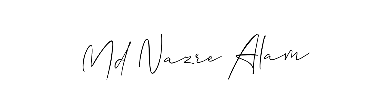 if you are searching for the best signature style for your name Md Nazre Alam. so please give up your signature search. here we have designed multiple signature styles  using Allison_Script. Md Nazre Alam signature style 2 images and pictures png