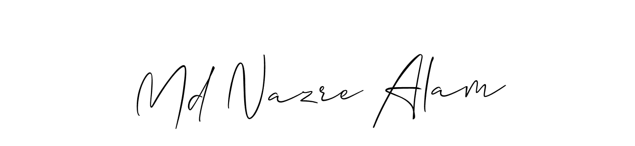 if you are searching for the best signature style for your name Md Nazre Alam. so please give up your signature search. here we have designed multiple signature styles  using Allison_Script. Md Nazre Alam signature style 2 images and pictures png