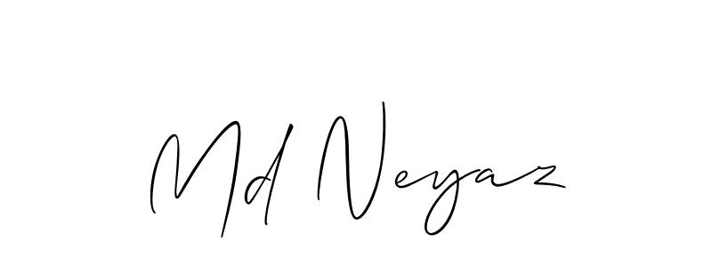 You should practise on your own different ways (Allison_Script) to write your name (Md Neyaz) in signature. don't let someone else do it for you. Md Neyaz signature style 2 images and pictures png