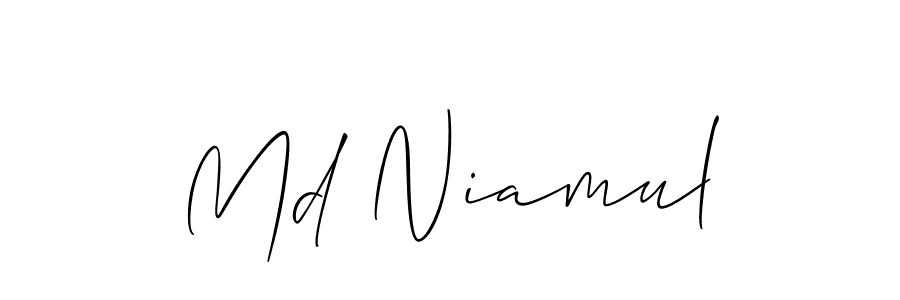 You should practise on your own different ways (Allison_Script) to write your name (Md Niamul) in signature. don't let someone else do it for you. Md Niamul signature style 2 images and pictures png