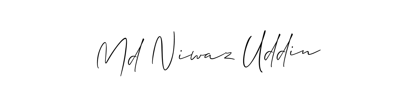 How to make Md Niwaz Uddin signature? Allison_Script is a professional autograph style. Create handwritten signature for Md Niwaz Uddin name. Md Niwaz Uddin signature style 2 images and pictures png