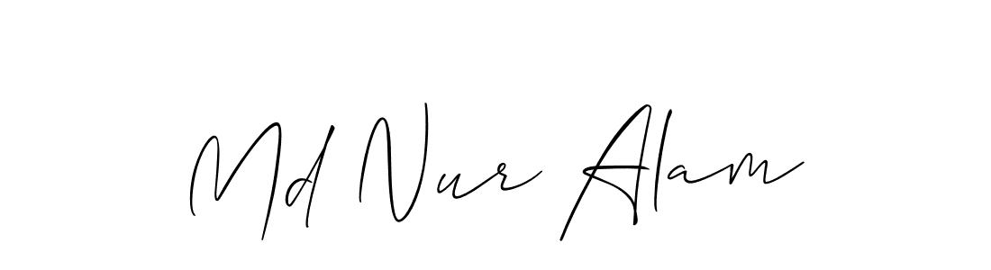 How to Draw Md Nur Alam signature style? Allison_Script is a latest design signature styles for name Md Nur Alam. Md Nur Alam signature style 2 images and pictures png