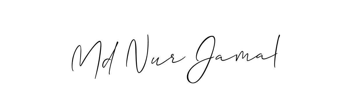 Make a short Md Nur Jamal signature style. Manage your documents anywhere anytime using Allison_Script. Create and add eSignatures, submit forms, share and send files easily. Md Nur Jamal signature style 2 images and pictures png