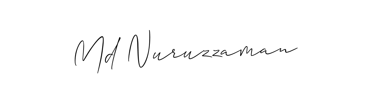 Use a signature maker to create a handwritten signature online. With this signature software, you can design (Allison_Script) your own signature for name Md Nuruzzaman. Md Nuruzzaman signature style 2 images and pictures png