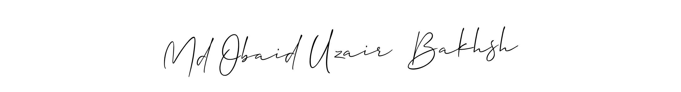 Md Obaid Uzair  Bakhsh stylish signature style. Best Handwritten Sign (Allison_Script) for my name. Handwritten Signature Collection Ideas for my name Md Obaid Uzair  Bakhsh. Md Obaid Uzair  Bakhsh signature style 2 images and pictures png