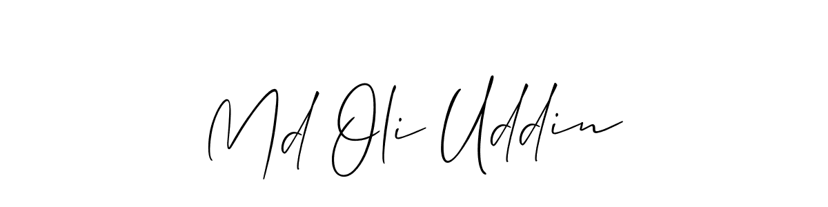 How to Draw Md Oli Uddin signature style? Allison_Script is a latest design signature styles for name Md Oli Uddin. Md Oli Uddin signature style 2 images and pictures png