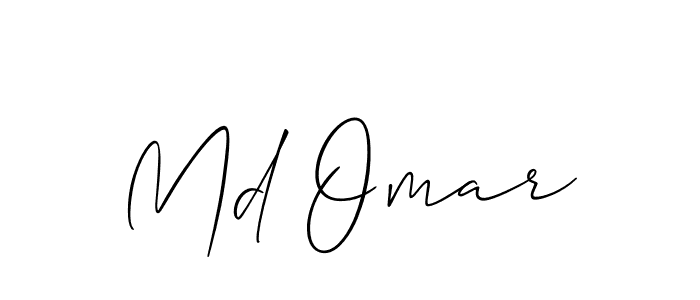 Also You can easily find your signature by using the search form. We will create Md Omar name handwritten signature images for you free of cost using Allison_Script sign style. Md Omar signature style 2 images and pictures png