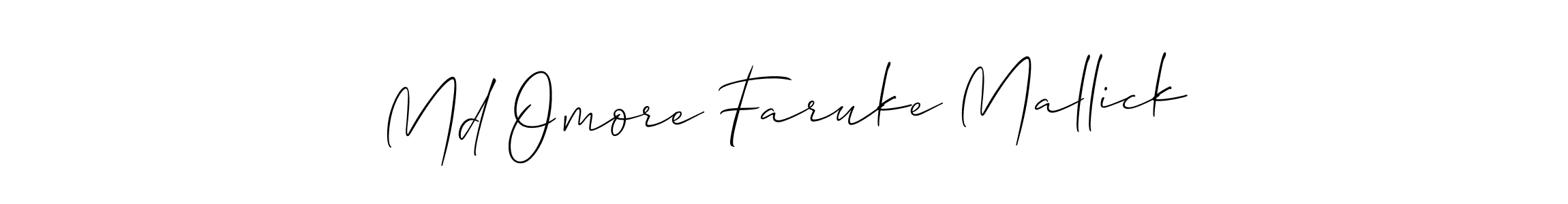 Check out images of Autograph of Md Omore Faruke Mallick name. Actor Md Omore Faruke Mallick Signature Style. Allison_Script is a professional sign style online. Md Omore Faruke Mallick signature style 2 images and pictures png