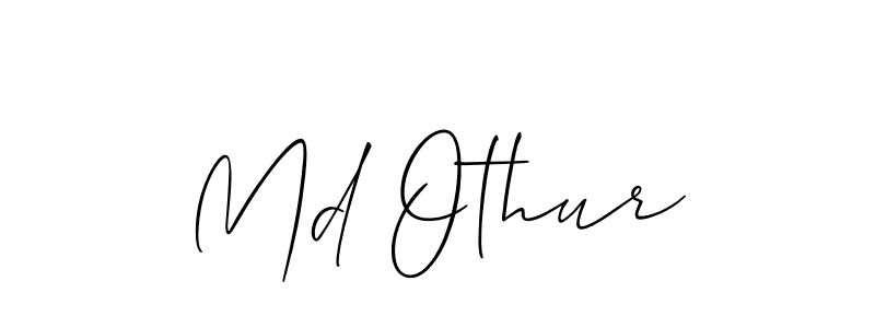 Also You can easily find your signature by using the search form. We will create Md Othur name handwritten signature images for you free of cost using Allison_Script sign style. Md Othur signature style 2 images and pictures png
