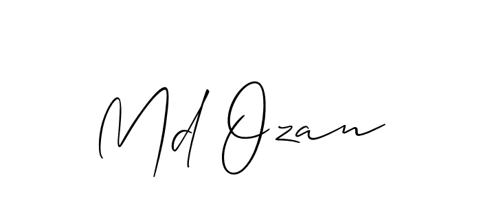 if you are searching for the best signature style for your name Md Ozan. so please give up your signature search. here we have designed multiple signature styles  using Allison_Script. Md Ozan signature style 2 images and pictures png