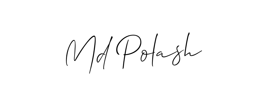 Md Polash stylish signature style. Best Handwritten Sign (Allison_Script) for my name. Handwritten Signature Collection Ideas for my name Md Polash. Md Polash signature style 2 images and pictures png
