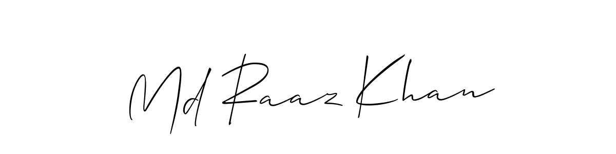 How to Draw Md Raaz Khan signature style? Allison_Script is a latest design signature styles for name Md Raaz Khan. Md Raaz Khan signature style 2 images and pictures png