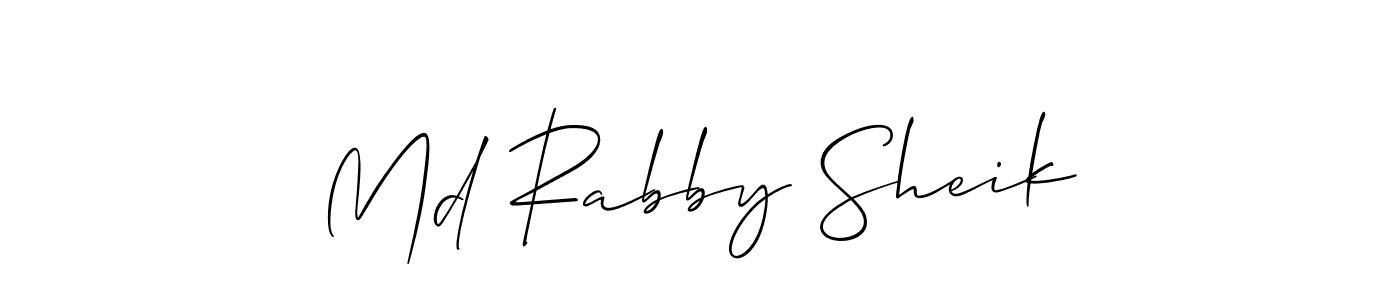 Make a beautiful signature design for name Md Rabby Sheik. Use this online signature maker to create a handwritten signature for free. Md Rabby Sheik signature style 2 images and pictures png