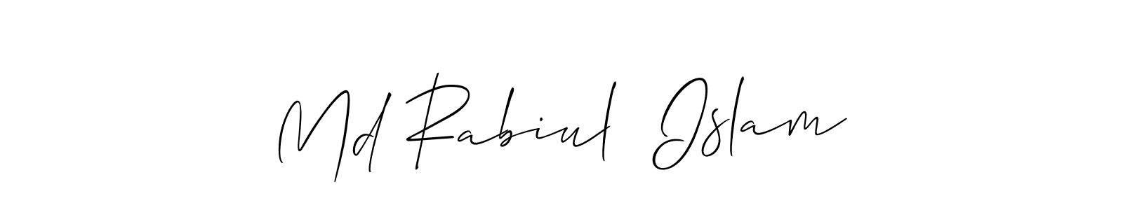 You should practise on your own different ways (Allison_Script) to write your name (Md Rabiul  Islam) in signature. don't let someone else do it for you. Md Rabiul  Islam signature style 2 images and pictures png