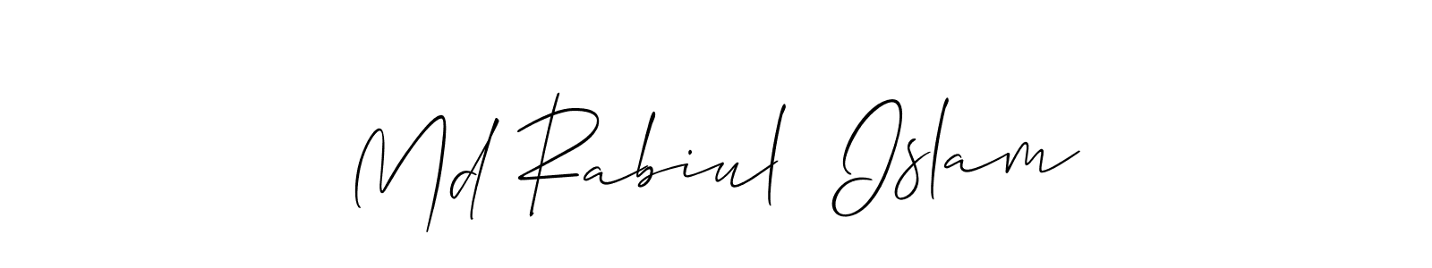 How to Draw Md Rabiul  Islam signature style? Allison_Script is a latest design signature styles for name Md Rabiul  Islam. Md Rabiul  Islam signature style 2 images and pictures png