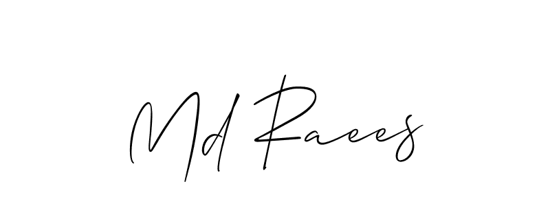 How to Draw Md Raees signature style? Allison_Script is a latest design signature styles for name Md Raees. Md Raees signature style 2 images and pictures png