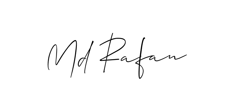 Use a signature maker to create a handwritten signature online. With this signature software, you can design (Allison_Script) your own signature for name Md Rafan. Md Rafan signature style 2 images and pictures png
