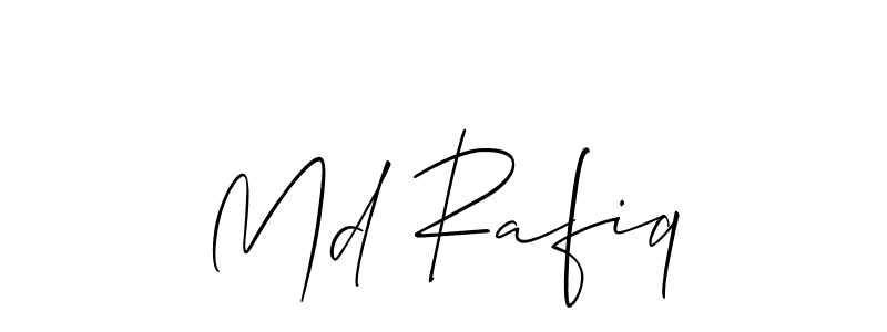 Similarly Allison_Script is the best handwritten signature design. Signature creator online .You can use it as an online autograph creator for name Md Rafiq. Md Rafiq signature style 2 images and pictures png