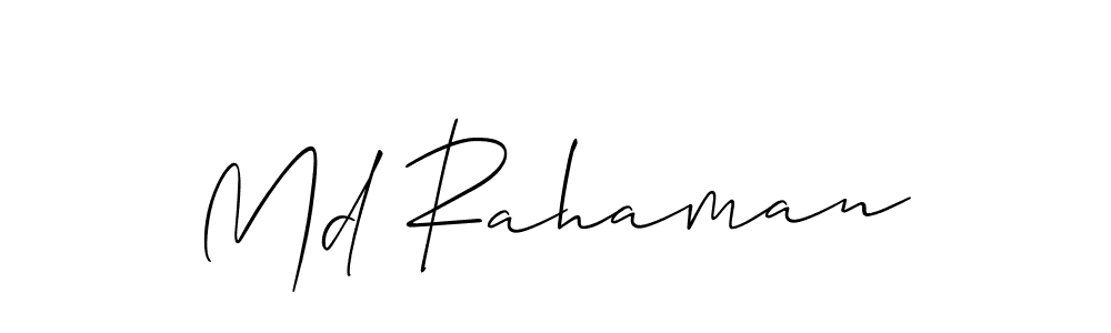 if you are searching for the best signature style for your name Md Rahaman. so please give up your signature search. here we have designed multiple signature styles  using Allison_Script. Md Rahaman signature style 2 images and pictures png