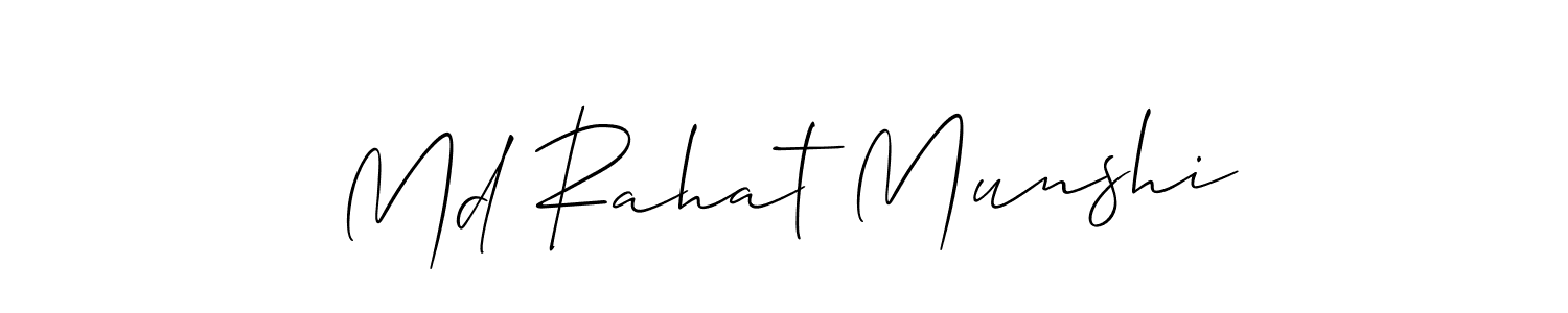 Check out images of Autograph of Md Rahat Munshi name. Actor Md Rahat Munshi Signature Style. Allison_Script is a professional sign style online. Md Rahat Munshi signature style 2 images and pictures png