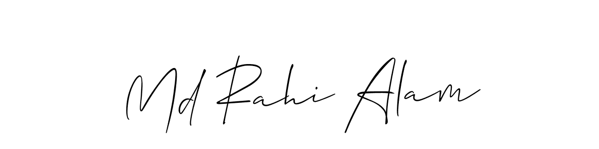 How to make Md Rahi Alam name signature. Use Allison_Script style for creating short signs online. This is the latest handwritten sign. Md Rahi Alam signature style 2 images and pictures png