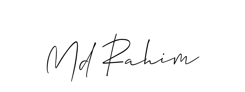 Also You can easily find your signature by using the search form. We will create Md Rahim name handwritten signature images for you free of cost using Allison_Script sign style. Md Rahim signature style 2 images and pictures png