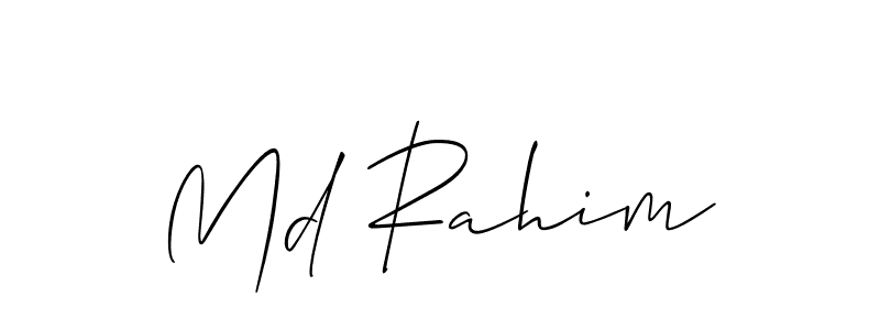 Similarly Allison_Script is the best handwritten signature design. Signature creator online .You can use it as an online autograph creator for name Md Rahim. Md Rahim signature style 2 images and pictures png