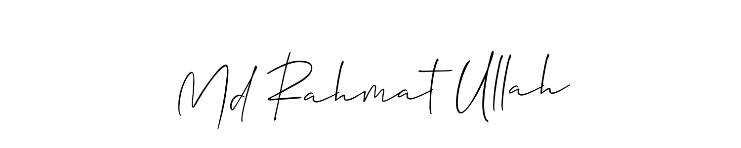 This is the best signature style for the Md Rahmat Ullah name. Also you like these signature font (Allison_Script). Mix name signature. Md Rahmat Ullah signature style 2 images and pictures png